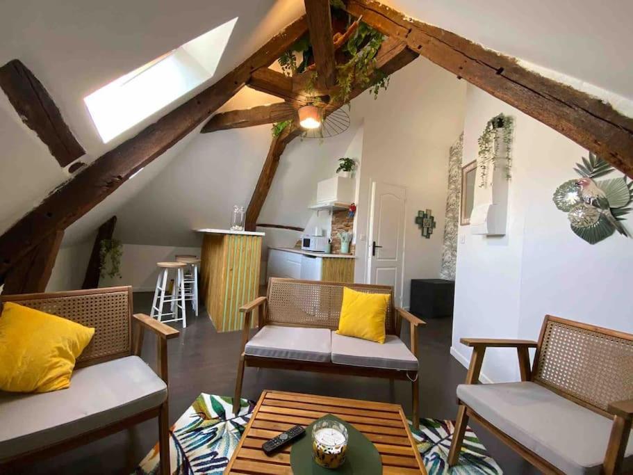Sous Les Tropiques D'Ablis Apartment Exterior foto